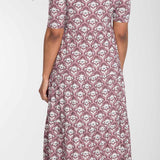Forever mine collar midi jersey dress - Mauve