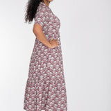 Forever mine collar midi jersey dress - Mauve
