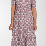 Forever mine collar midi jersey dress - Mauve