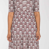 Forever mine collar short jersey dress - Mauve