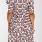 Forever mine collar short jersey dress - Mauve