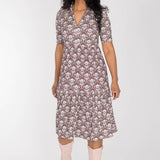 Forever mine collar short jersey dress - Mauve