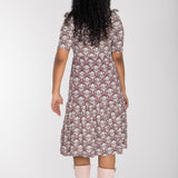 Forever mine collar short jersey dress - Mauve