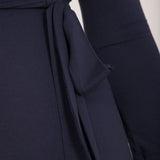 Bestie wrap short jersey dress - Navy