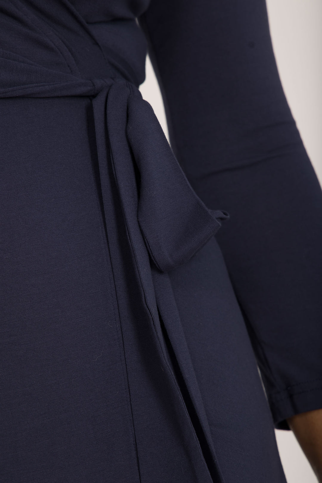 Bestie wrap short jersey dress - Navy