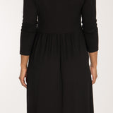 Ideal short jersey dress - Black
