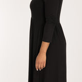 Ideal short jersey dress - Black