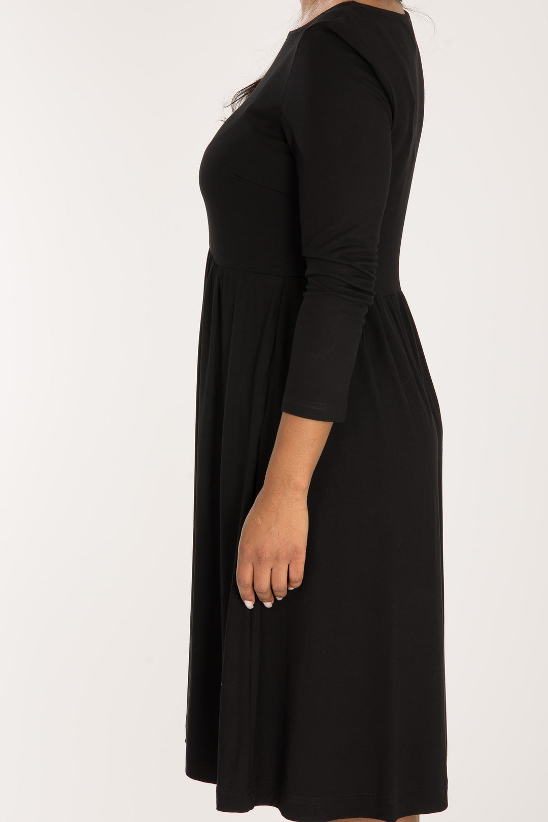 Ideal short jersey dress - Black