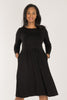 Ideal short jersey dress - Black