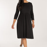 Ideal short jersey dress - Black
