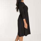 Ideal short jersey dress - Black