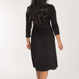 Ideal short jersey dress - Black