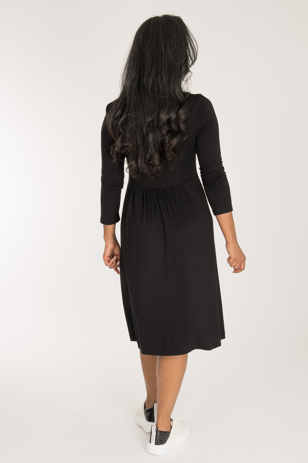 Ideal short jersey dress - Black