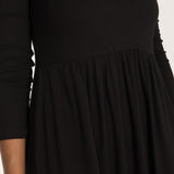 Ideal short jersey dress - Black