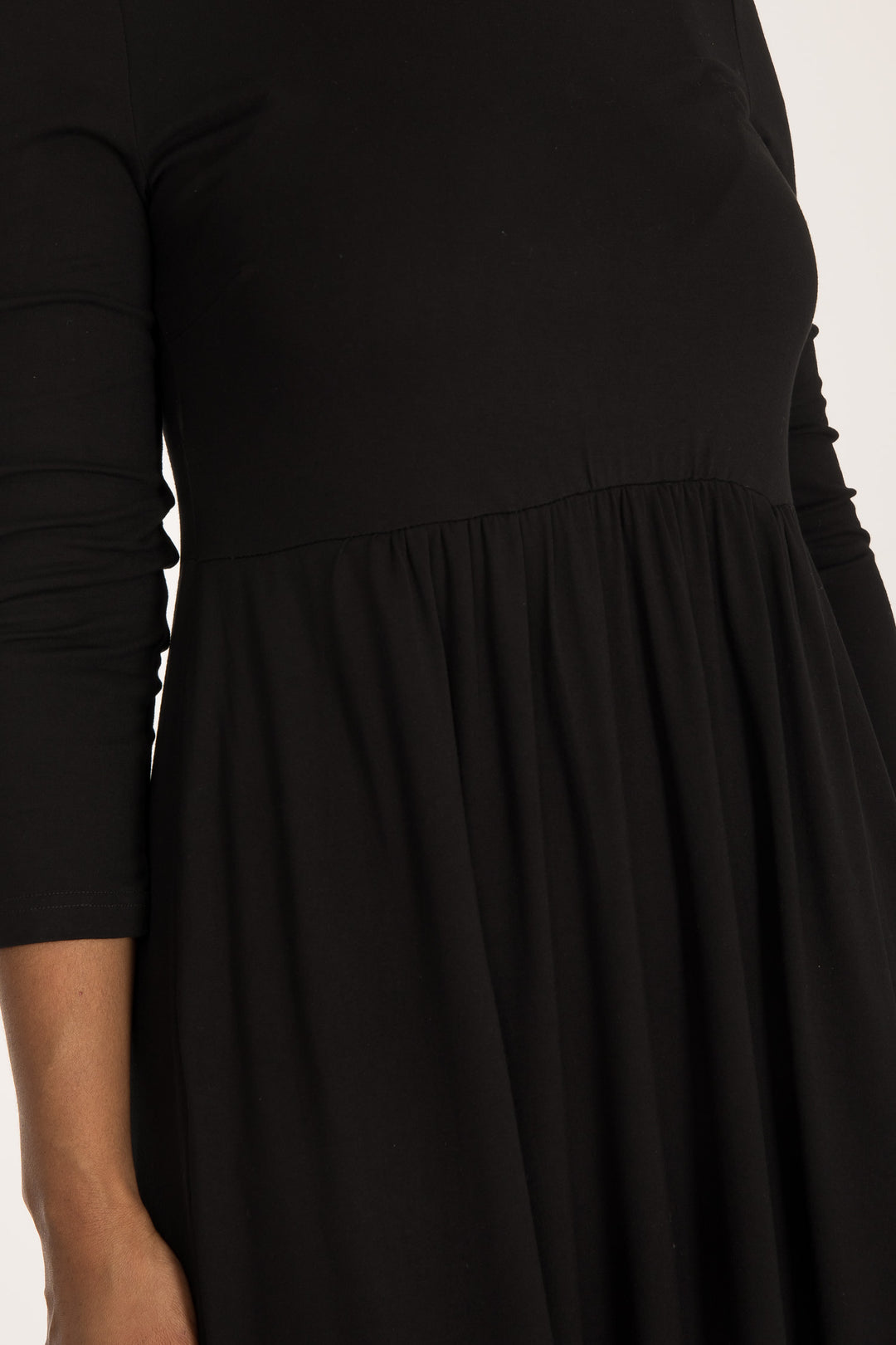 Ideal short jersey dress - Black