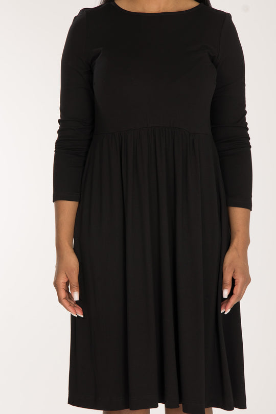 Ideal short jersey dress - Black