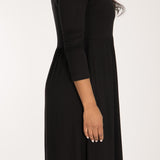 Ideal short jersey dress - Black