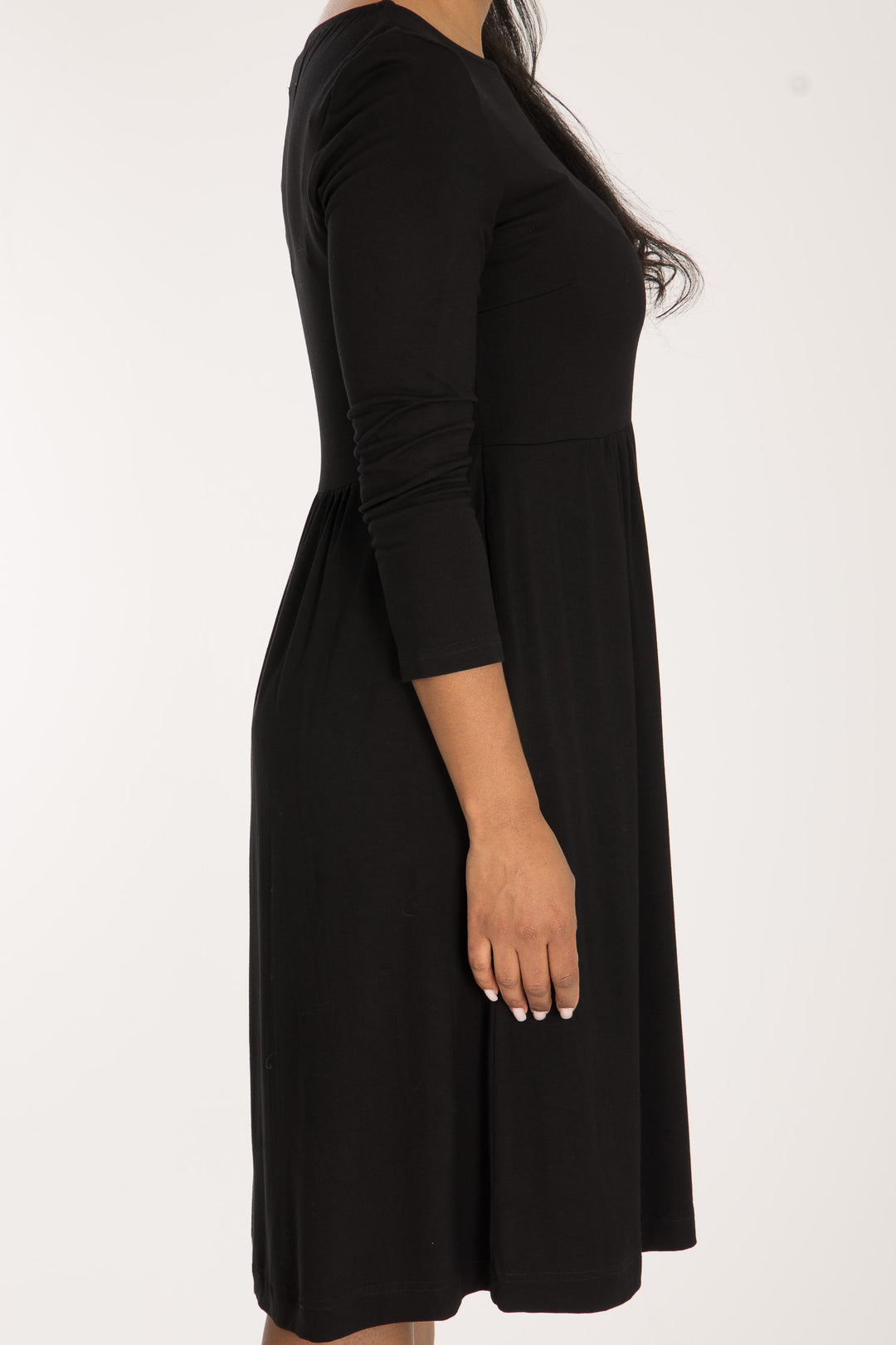 Ideal short jersey dress - Black