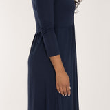 Ideal short jersey dress - Navy