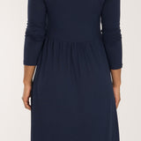 Ideal short jersey dress - Navy