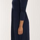 Ideal short jersey dress - Navy