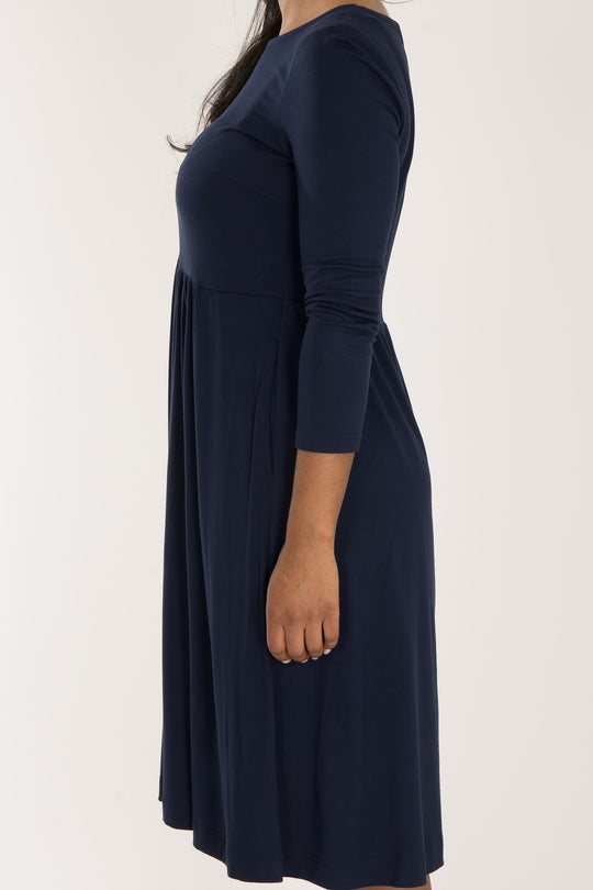 Ideal short jersey dress - Navy