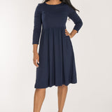 Ideal short jersey dress - Navy