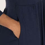 Ideal short jersey dress - Navy