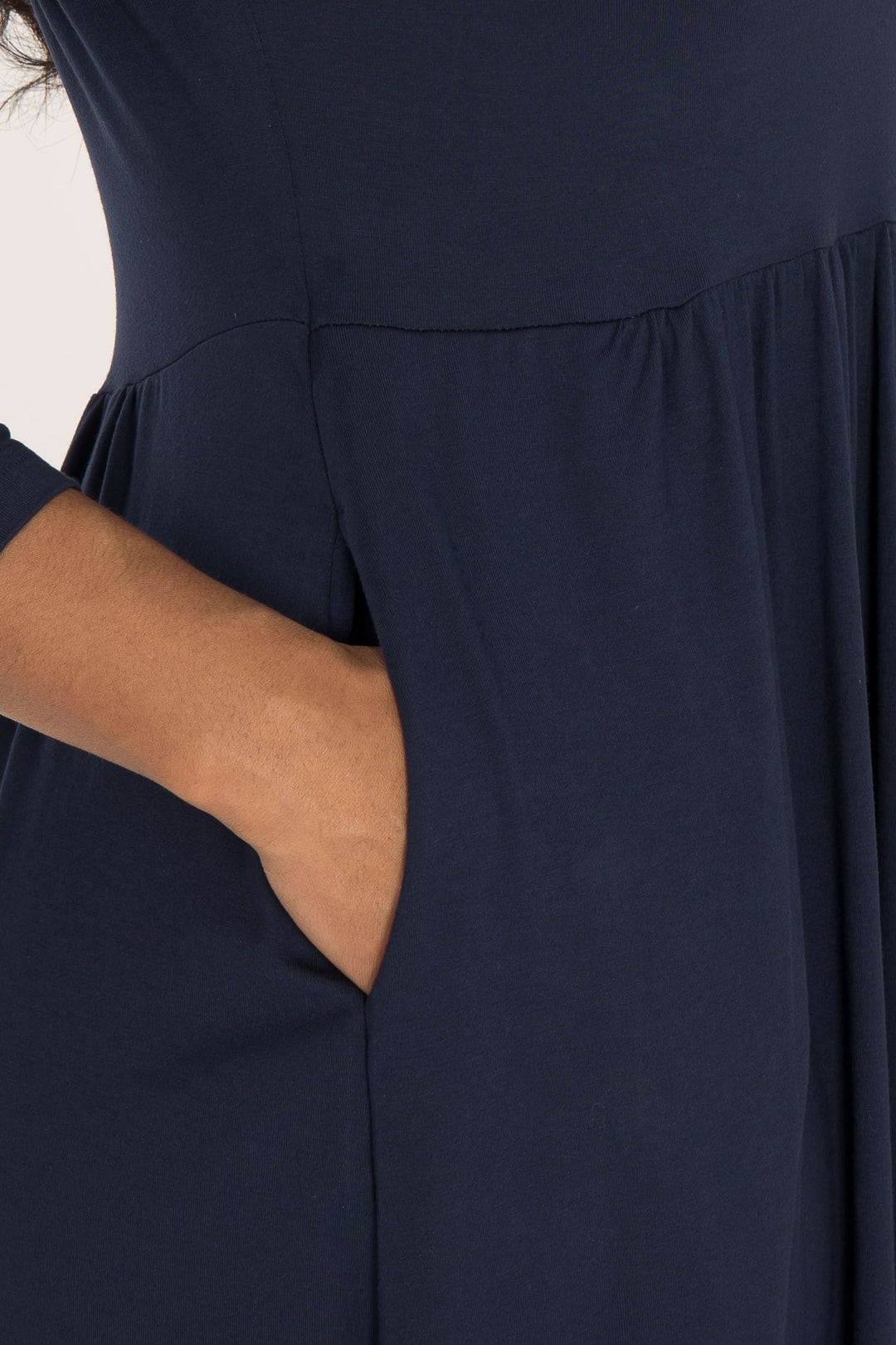 Ideal short jersey dress - Navy