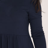 Ideal short jersey dress - Navy