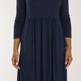 Ideal short jersey dress - Navy