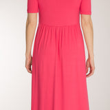 Ideal midi jersey dress - Blush pink