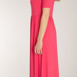 Ideal midi jersey dress - Blush pink