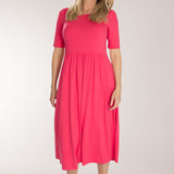 Ideal midi jersey dress - Blush pink