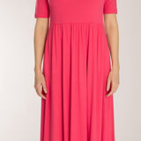 Ideal midi jersey dress - Blush pink