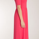 Ideal midi jersey dress - Blush pink