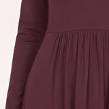 Ideal midi jersey dress - Burgundy
