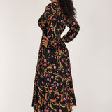 My smocked midi jersey dress - Black