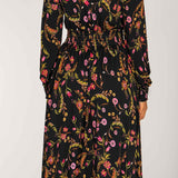 My smocked midi jersey dress - Black