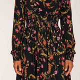 My smocked short jersey dress - Black