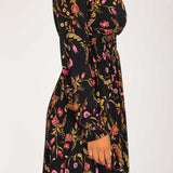 My smocked short jersey dress - Black
