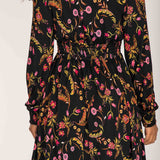 My smocked short jersey dress - Black