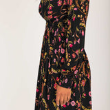 My smocked short jersey dress - Black