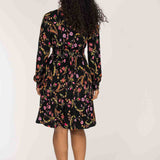 My smocked short jersey dress - Black