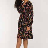 My smocked short jersey dress - Black