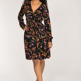 My smocked short jersey dress - Black
