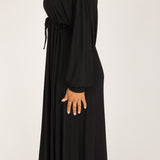 To wear everywhere midi jersey dress - Black