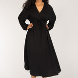 To wear everywhere midi jersey dress - Black