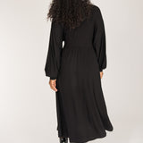 To wear everywhere midi jersey dress - Black