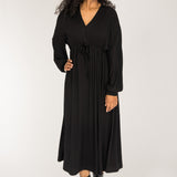 To wear everywhere midi jersey dress - Black